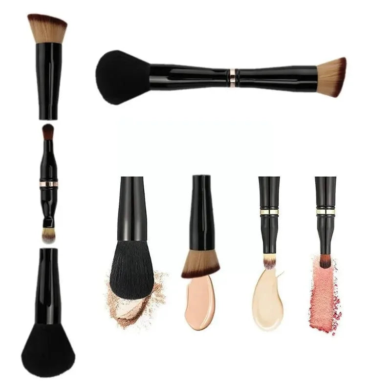 Ensemble De Pinceaux De Maquillage Multifonctions Portables, Poignées De Pinceaux De Maquillage Amovibles, Outils De Beauté De Voyage