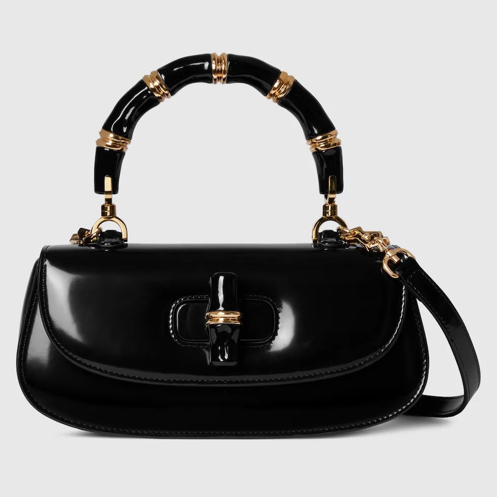 GUCCI Bamboo 1947 Leather Handbag