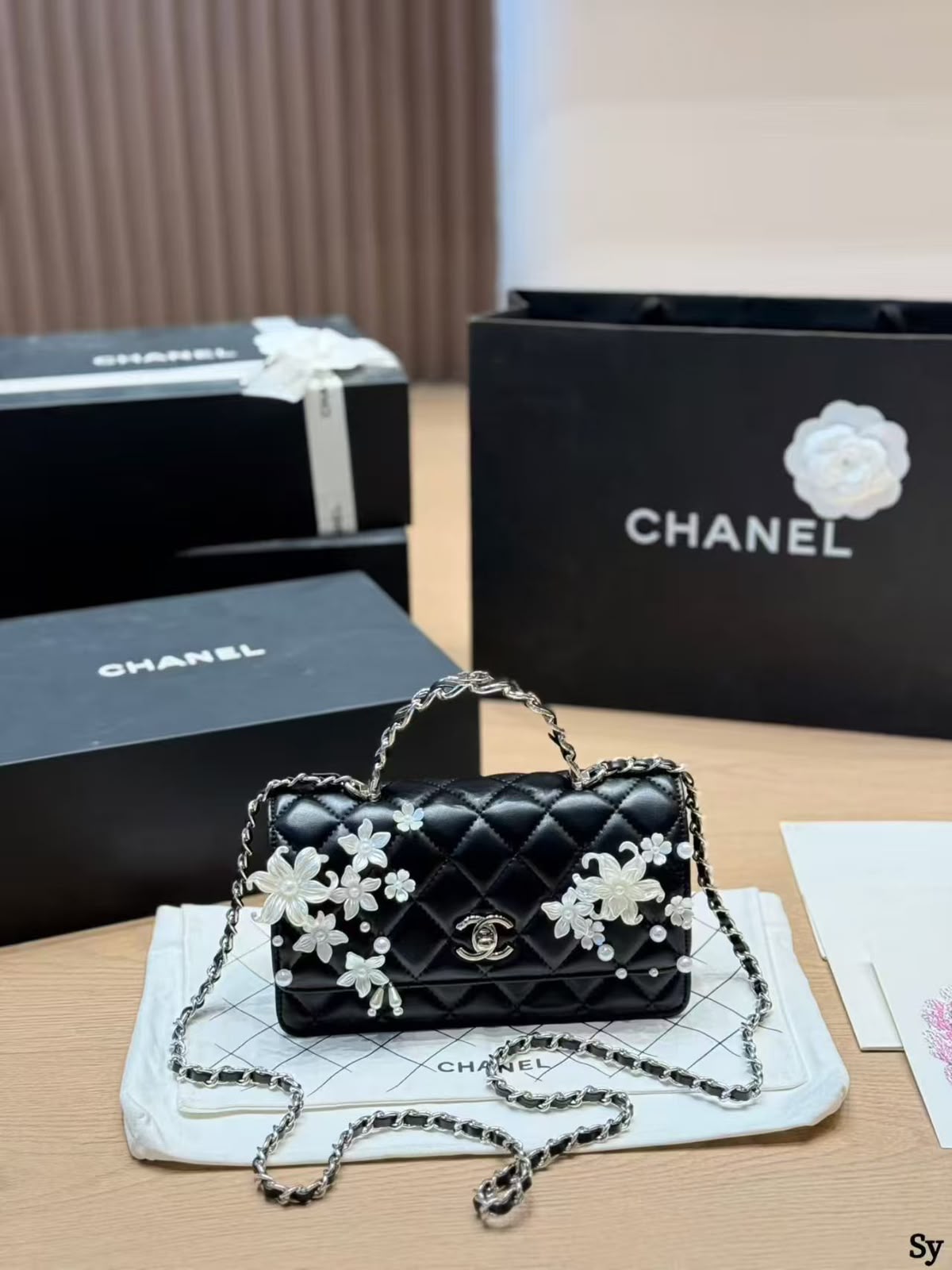 Chanel Quilted Floral Handbag | Glamora