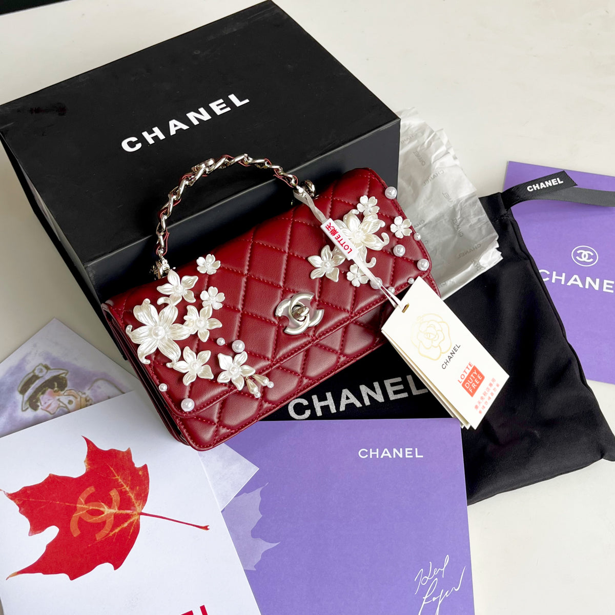 Chanel Quilted Floral Handbag | Glamora
