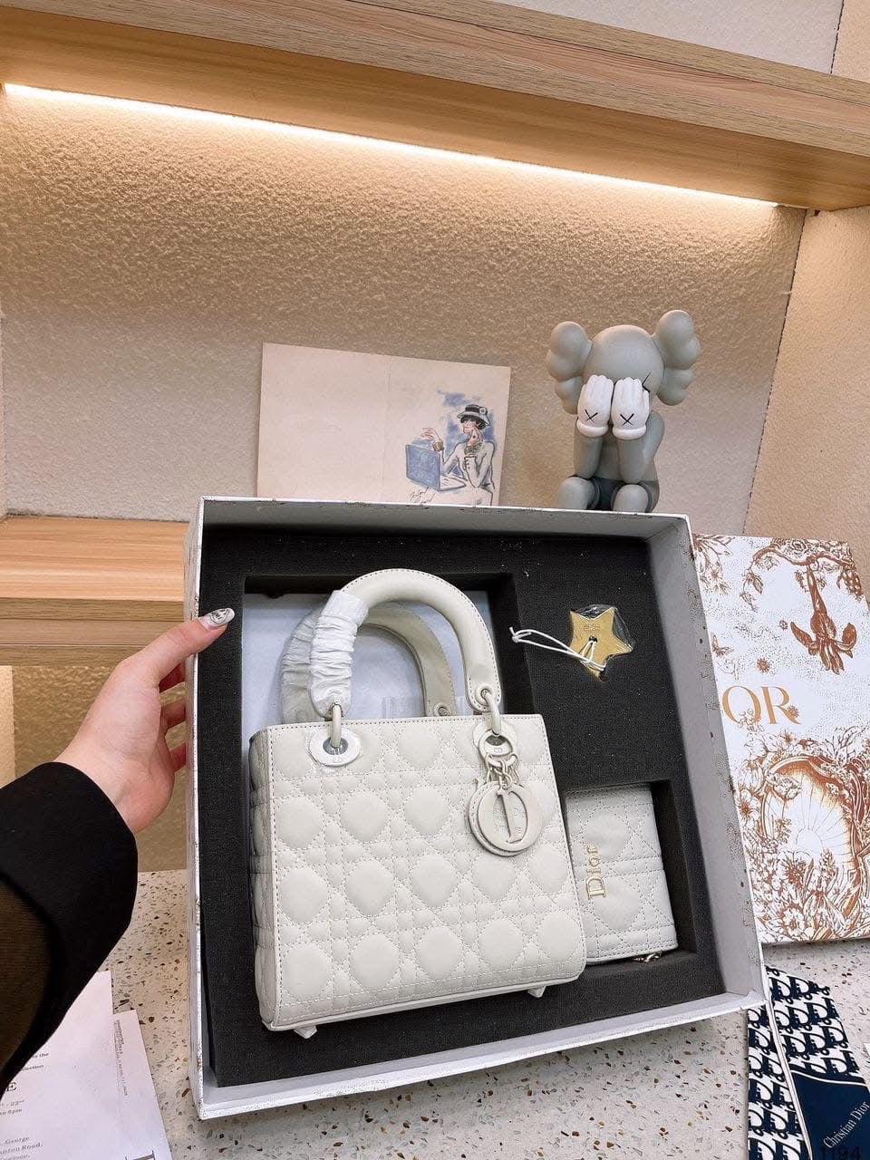 CHRISTIAN DIOR Handbag with Wallet & Gift Box