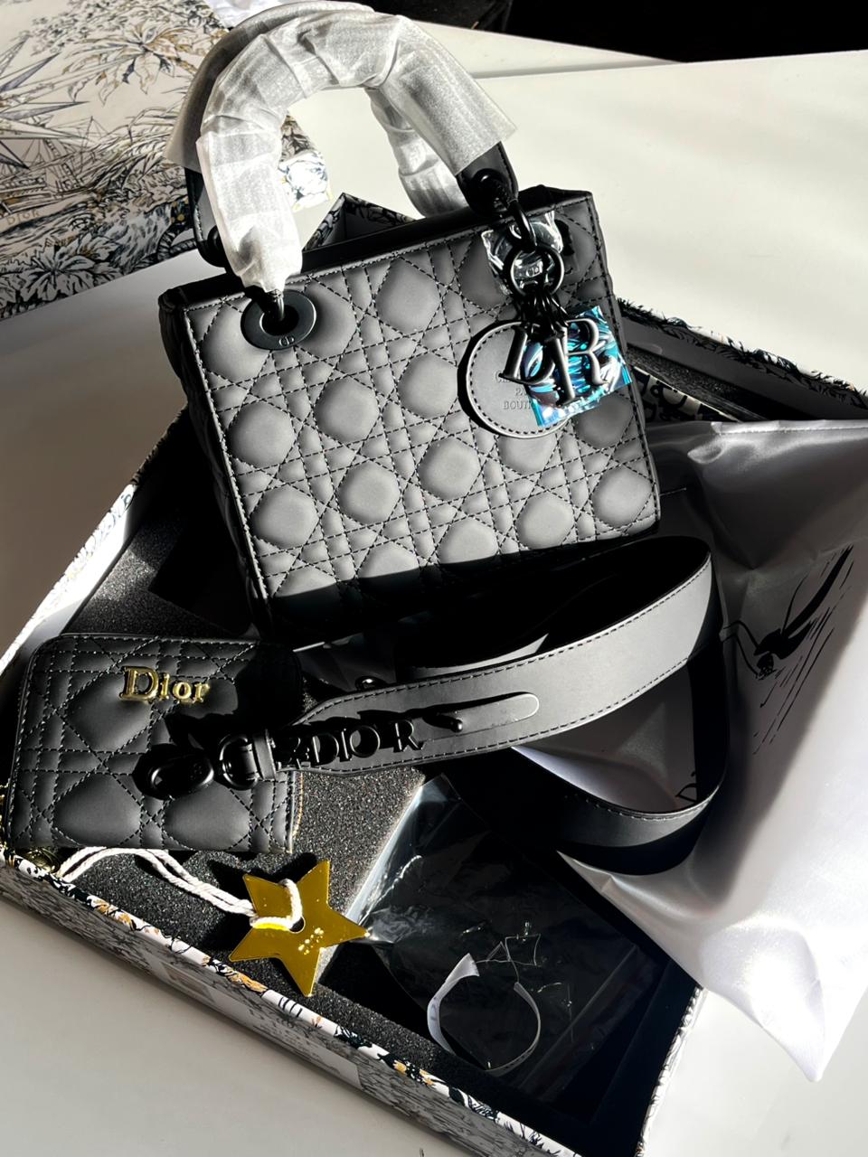 CHRISTIAN DIOR Handbag with Wallet & Gift Box