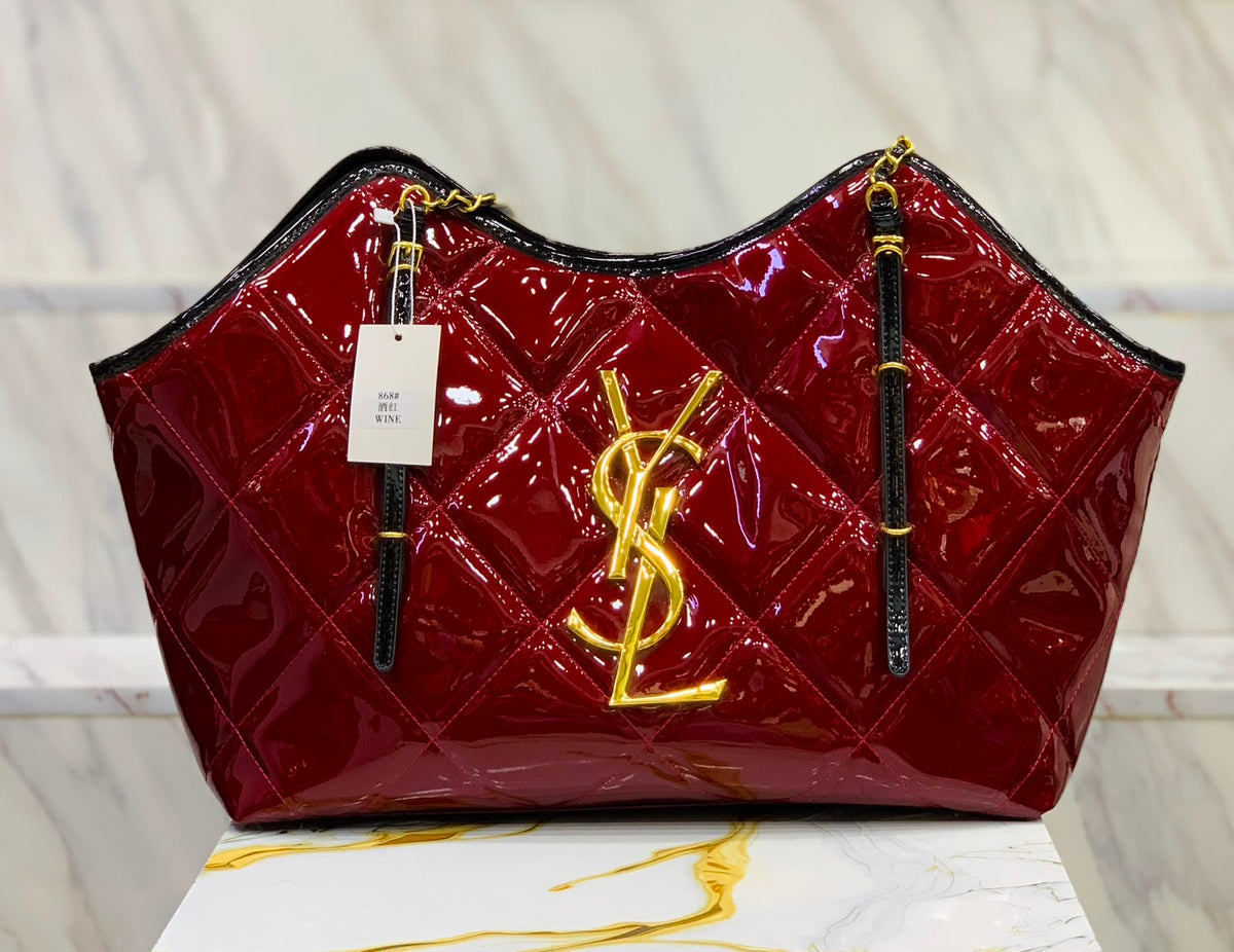 YSL Tote Bag – Premium Quality Shiny Material | With Dust Bag