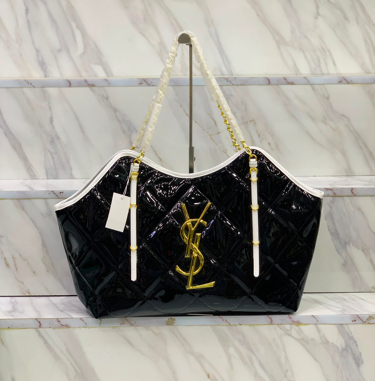YSL Tote Bag – Premium Quality Shiny Material | With Dust Bag