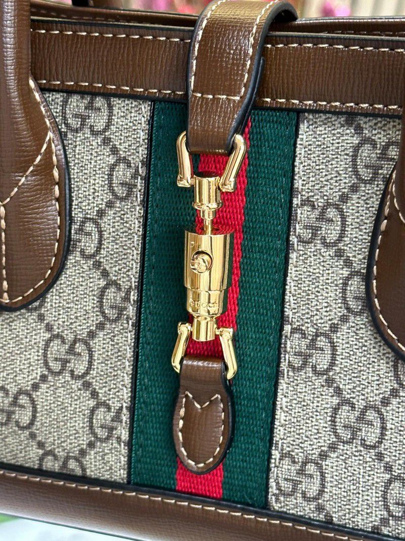 Gucci GG Supreme Top Handle Bag with Detachable Shoulder Strap