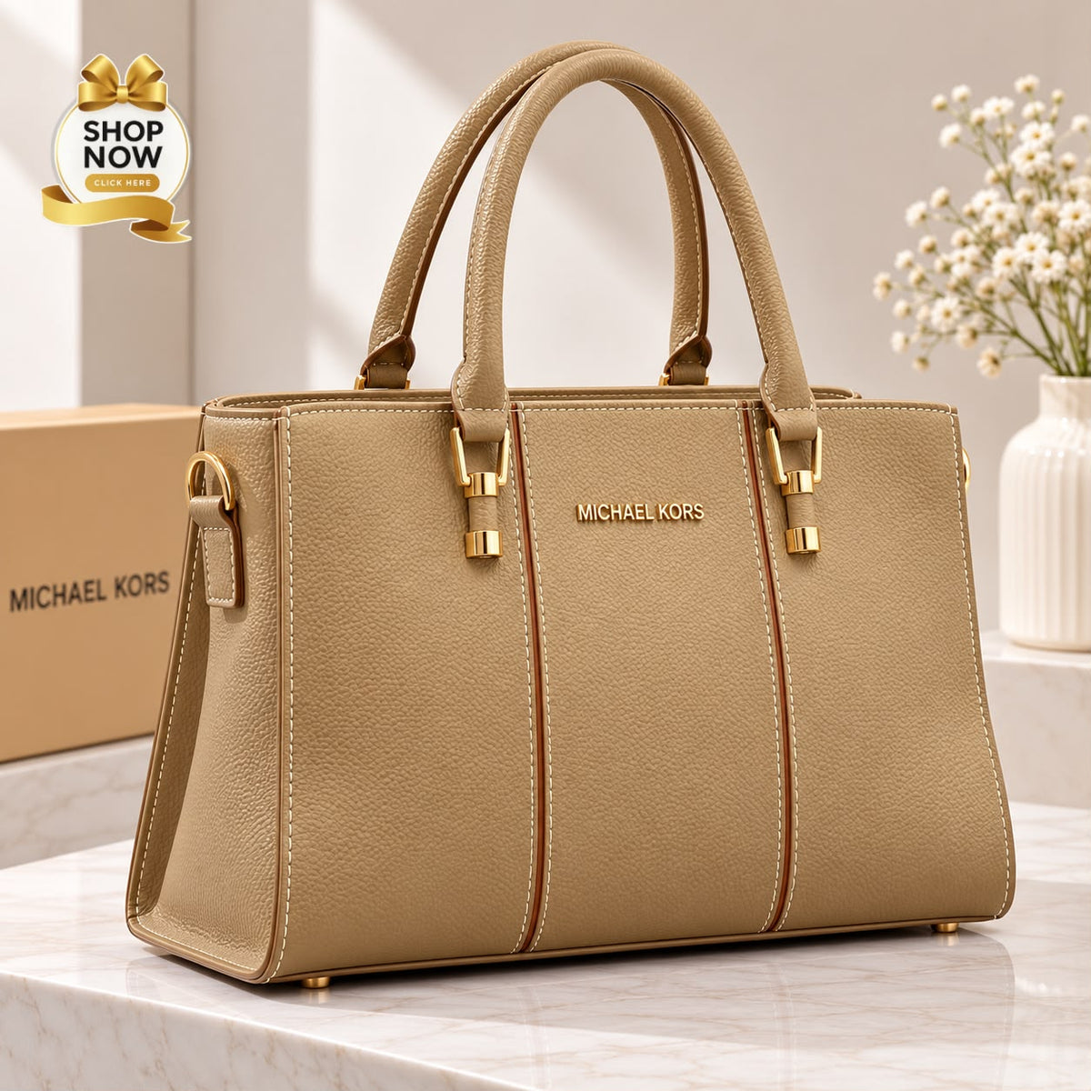 Michael Kors 3 Zipper shoulder Bags For Girls