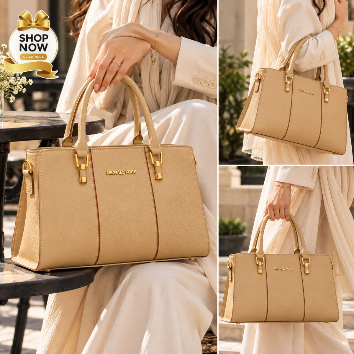 Michael Kors 3 Zipper shoulder Bags For Girls