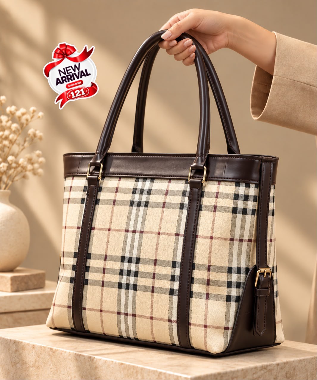 Burberry Big Size Tote Bag for Girls