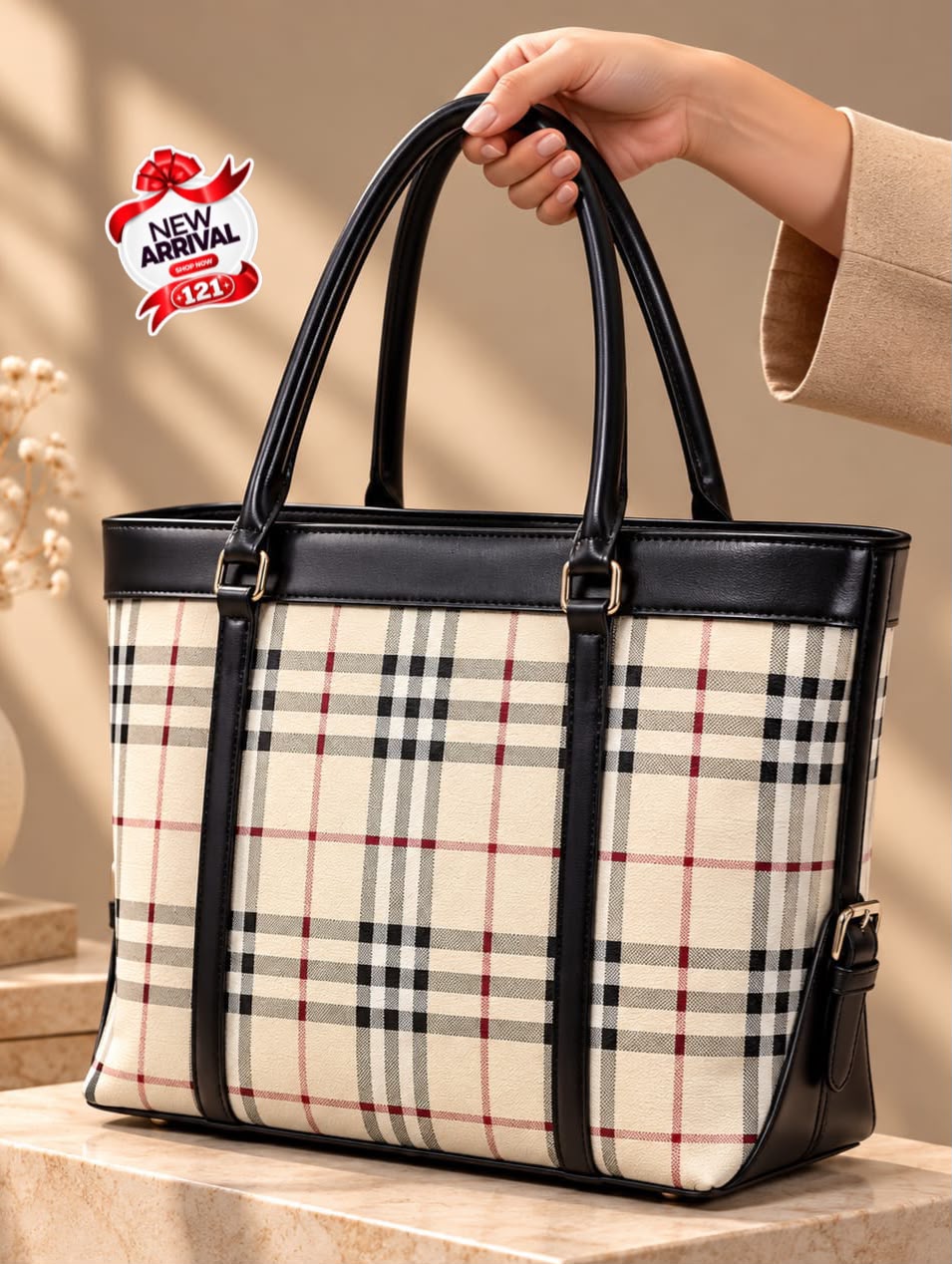 Burberry Big Size Tote Bag for Girls