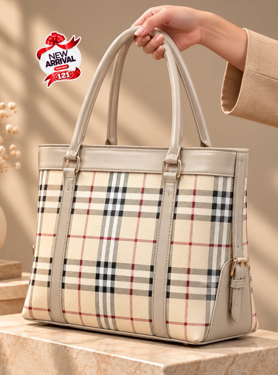 Burberry Big Size Tote Bag for Girls