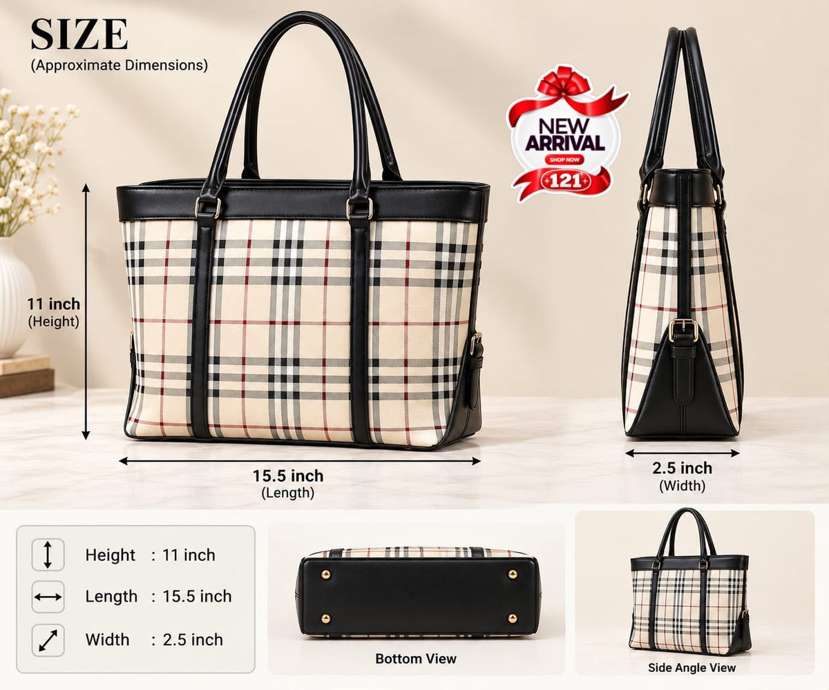 Burberry Big Size Tote Bag for Girls