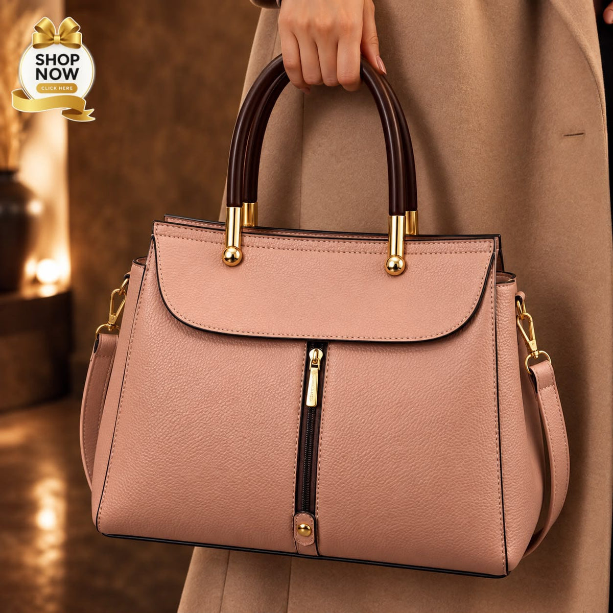 New Arrival Premium Quality High Quality 3  Zipper shoulder Bag For Girls