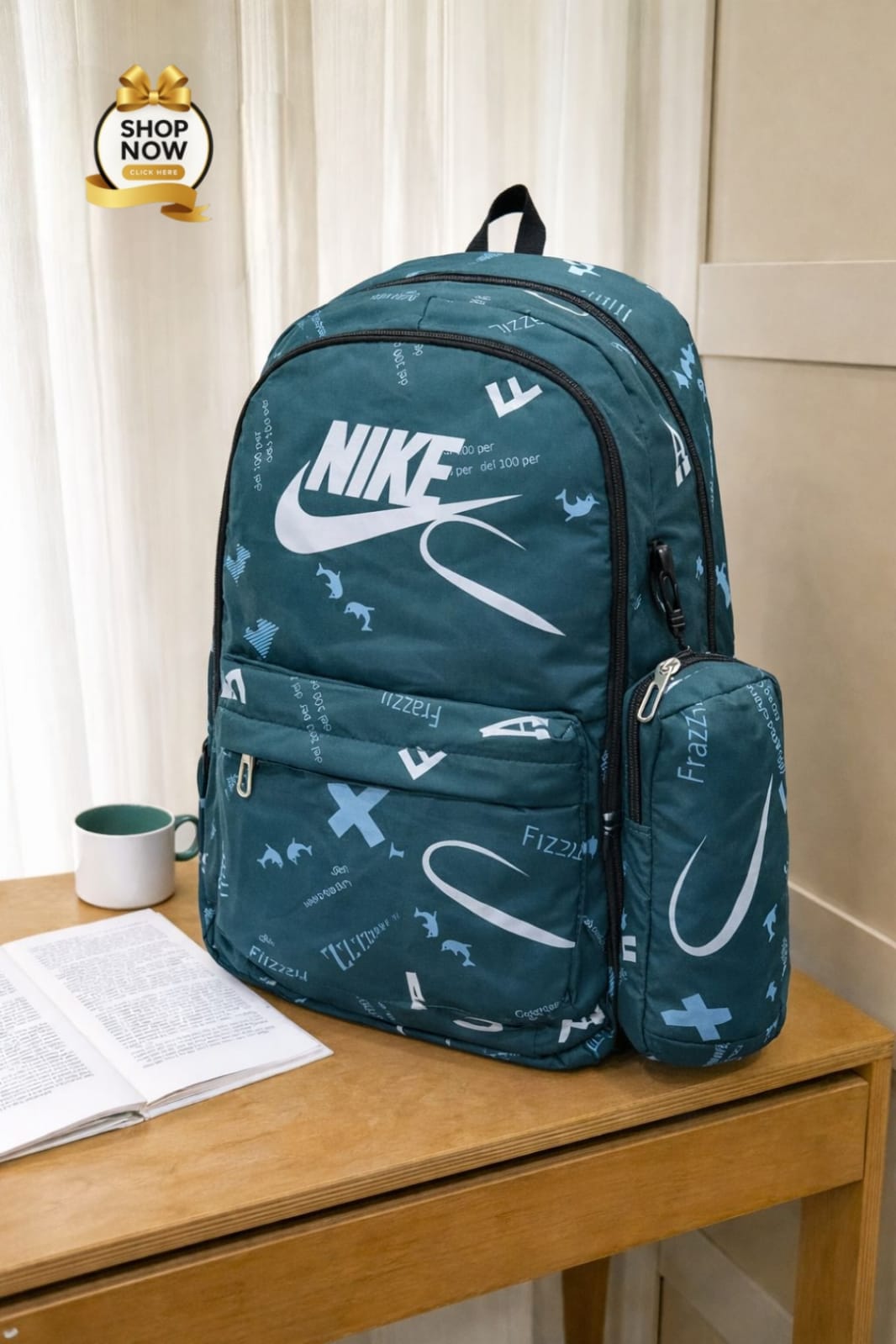 High Quality Imported Nike 2pc BackPack Set & college Bag For girls