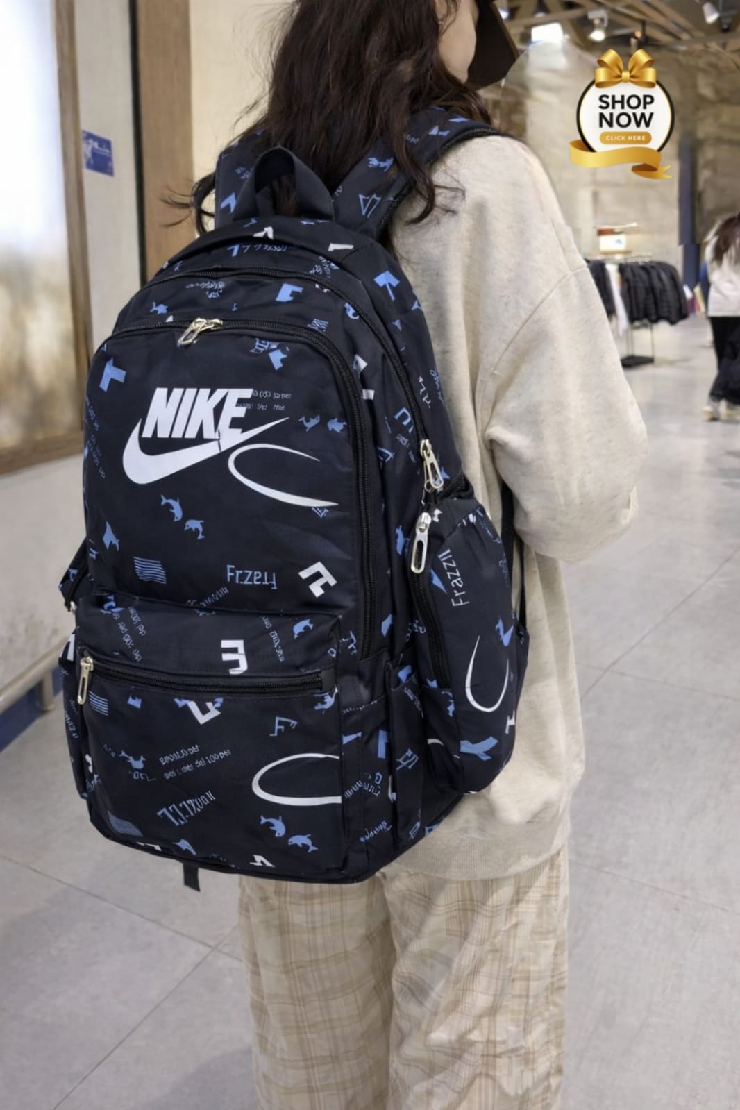 High Quality Imported Nike 2pc BackPack Set & college Bag For girls
