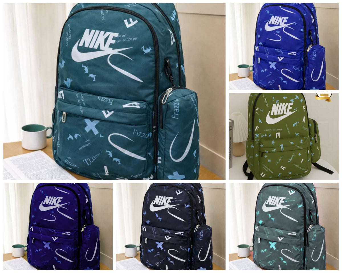 High Quality Imported Nike 2pc BackPack Set & college Bag For girls