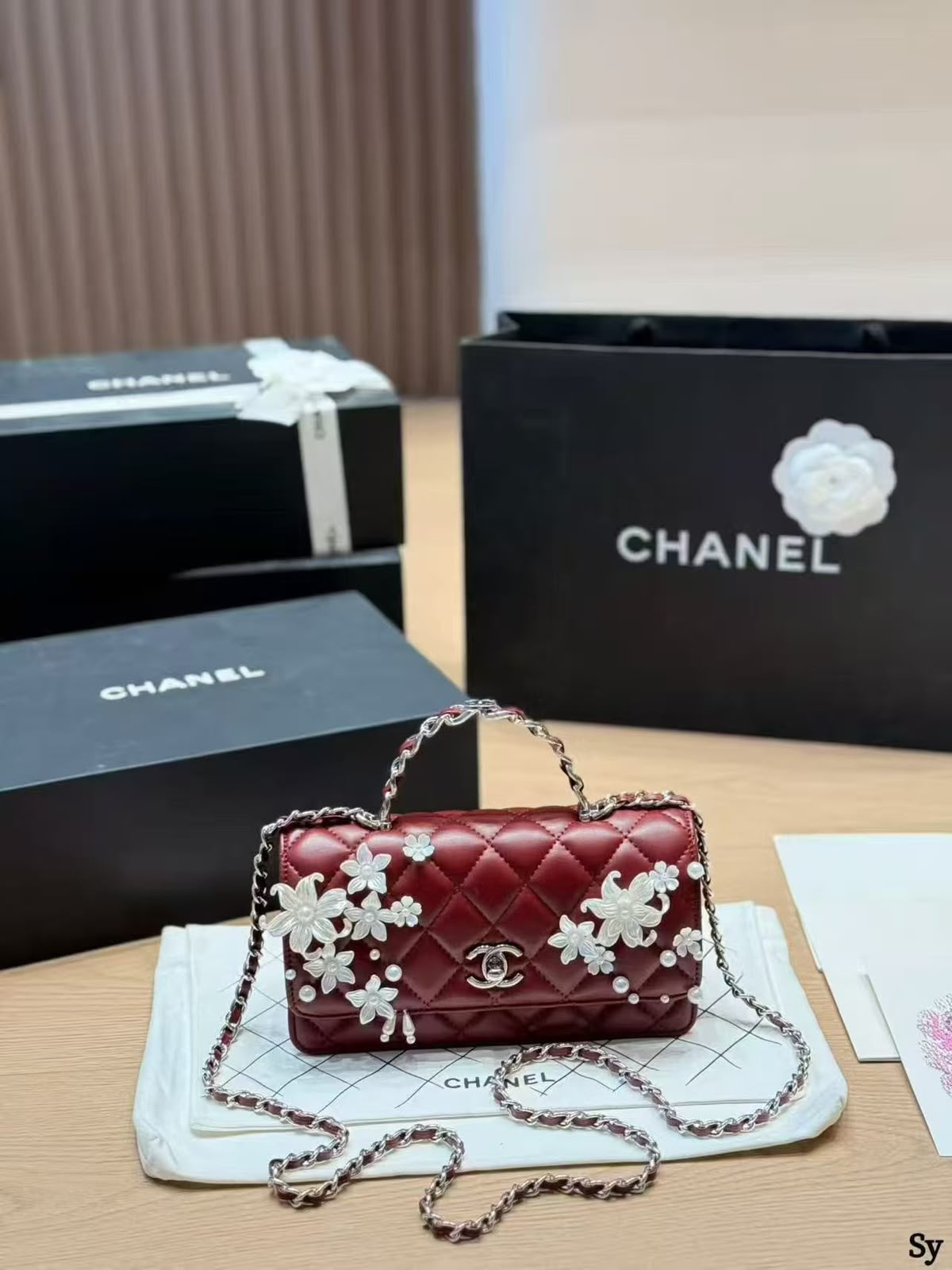 Chanel Quilted Floral Handbag | Glamora