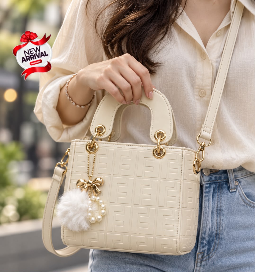 Everyday Elegance Embossed Leather Handbag & Crossbody Bag